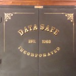 I was commisioned by a client to paint the corporate logo on a floor safe.